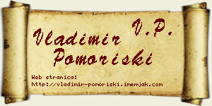 Vladimir Pomoriški vizit kartica